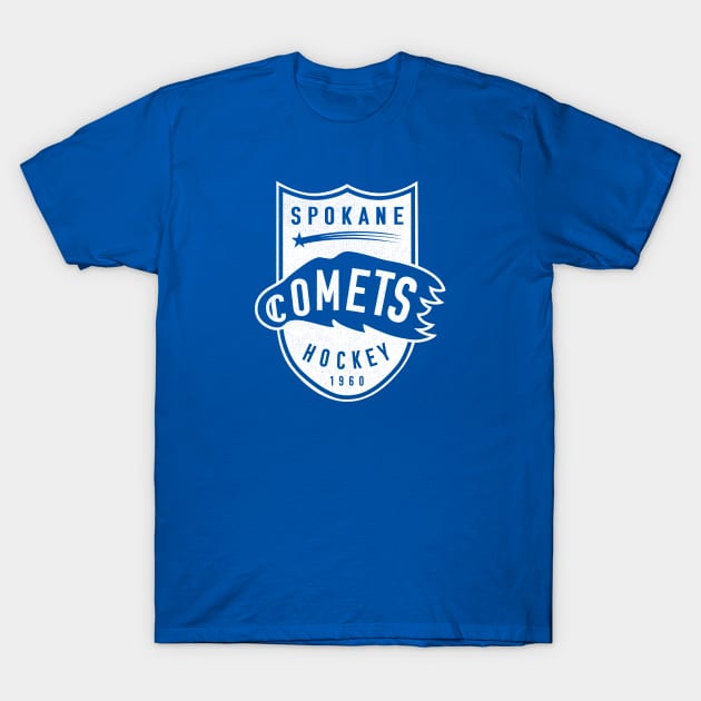 Defunct Spokane Comets WHL Hockey 1963 T-Shirt by LocalZonly